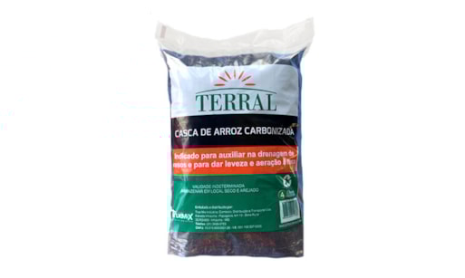 Casca de Arroz Carbonizada Terral 4 Litros