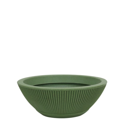 Vaso Bowl SP27 Fosco 42x15cm com Prato Incluso