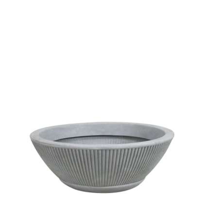 Vaso Bowl SP27 Fosco 42x15cm com Prato Incluso