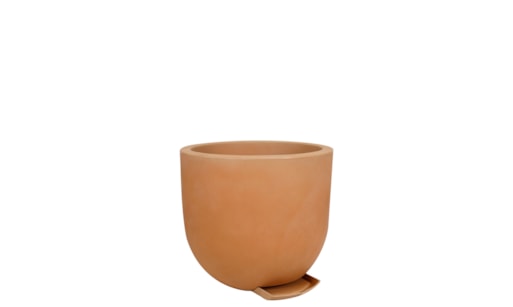 Vaso Decô Baixo Fosco 40x35cm com Prato Incluso