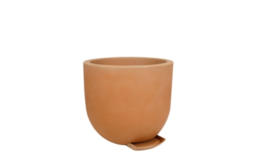 Vaso Decô Baixo Fosco 50x45cm com Prato Incluso