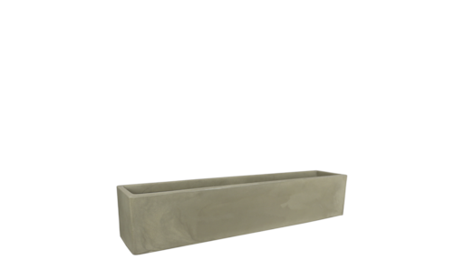 Vaso Jardineira Cubo Fosco 100x20cm
