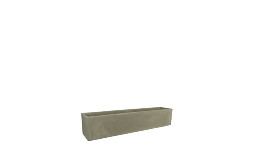 Vaso Jardineira Cubo Fosco 80x20cm