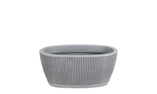 Vaso Jardineira SP27 Fosco 51x23cm com Prato Incluso