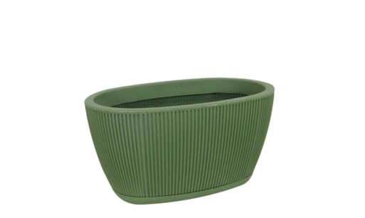 Vaso Jardineira SP27 Fosco 59x30cm com Prato Incluso