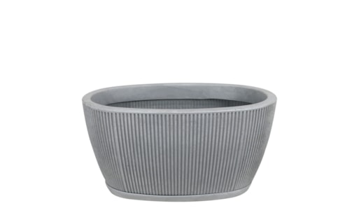 Vaso Jardineira SP27 Fosco 59x30cm com Prato Incluso