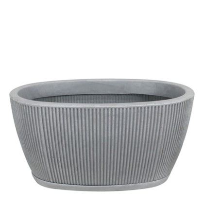 Vaso Jardineira SP27 Fosco 59x30cm com Prato Incluso