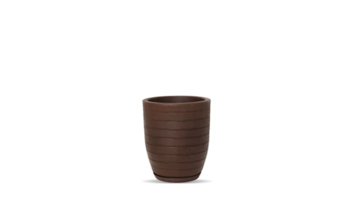 Vaso Relevo 24x28cm com Prato Incluso