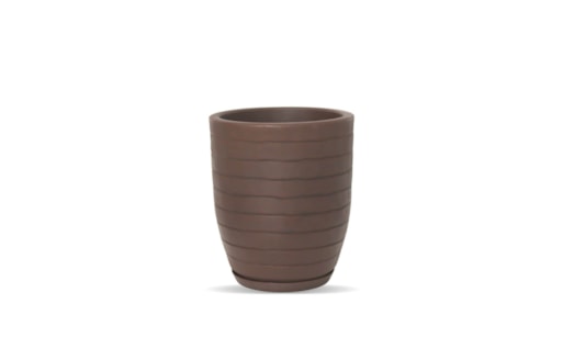 Vaso Relevo 30x40cm com Prato Incluso