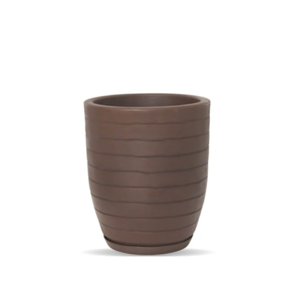 Vaso Relevo 30x40cm com Prato Incluso