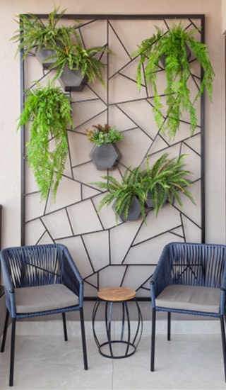 Coleção Vasart para varanda - decoração com plantas e vasos